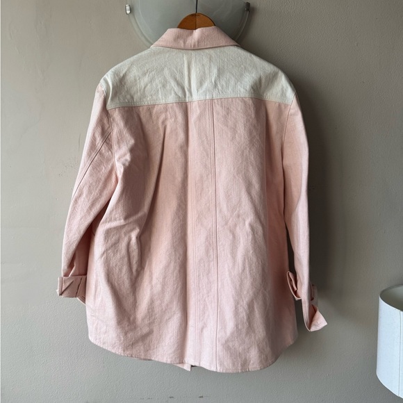 Sezane Will Jacket - Pink, Cream, and Tan - Picture 2 of 4